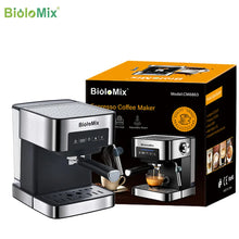 Load image into Gallery viewer, BioloMix 20 Bar Italian Type Espresso Coffee Maker Machine with Milk Frother Wand for Espresso, Cappuccino, Latte and Mocha