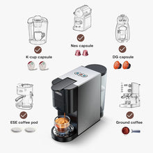 Load image into Gallery viewer, HiBREW Coffee Machine Cafetera Hot/Cold 5in1 Multiple 19Bar Dolce Gusto Milk&amp;Nexpresso Capsule ESE pod Ground Coffee H3A