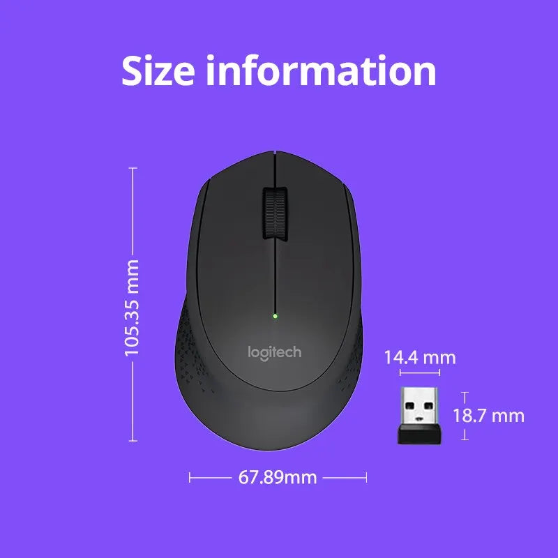 M280 Wireless Portable Mouse Office Home Computer Gaming USB Receiver Logitech