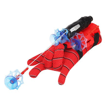 Load image into Gallery viewer, Movie Spider Man Cosplay Launcher Spider Silk Glove Web Shooters Recoverable Wristband Halloween Prop Toys For Children