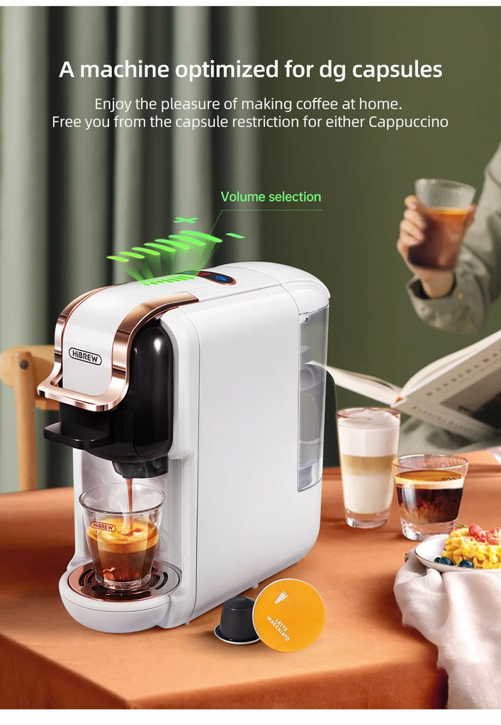 HiBREW Automatic Capsules Coffee Machine Nesspresso Coffee Maker Compatible convenient Coffee MakerLocal stock