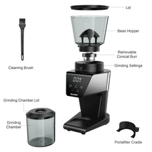 Load image into Gallery viewer, BioloMix Automatic Burr Mill Electric Coffee Grinder with 30 Gears for Espresso American Coffee Pour Over Visual Bean Storage