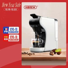 Load image into Gallery viewer, HiBREW 4 in 1 Multiple Capsule Coffee Maker Full Automatic With Hot &amp; Cold Milk Foaming Machine Frother &amp; Plastic Tray Set