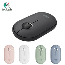 Load image into Gallery viewer, Logitech K380 Keyboard Wireless Bluetooth And Mouse Set Keyboard Mute Keyboard and mouse set K380 black + Pebble black
