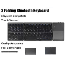 Load image into Gallery viewer, Wireless Folding Keyboard Bluetooth Keyboard With Touchpad For Windows, Android, IOS,Phone,Multi-Function Button Mini Keyboard
